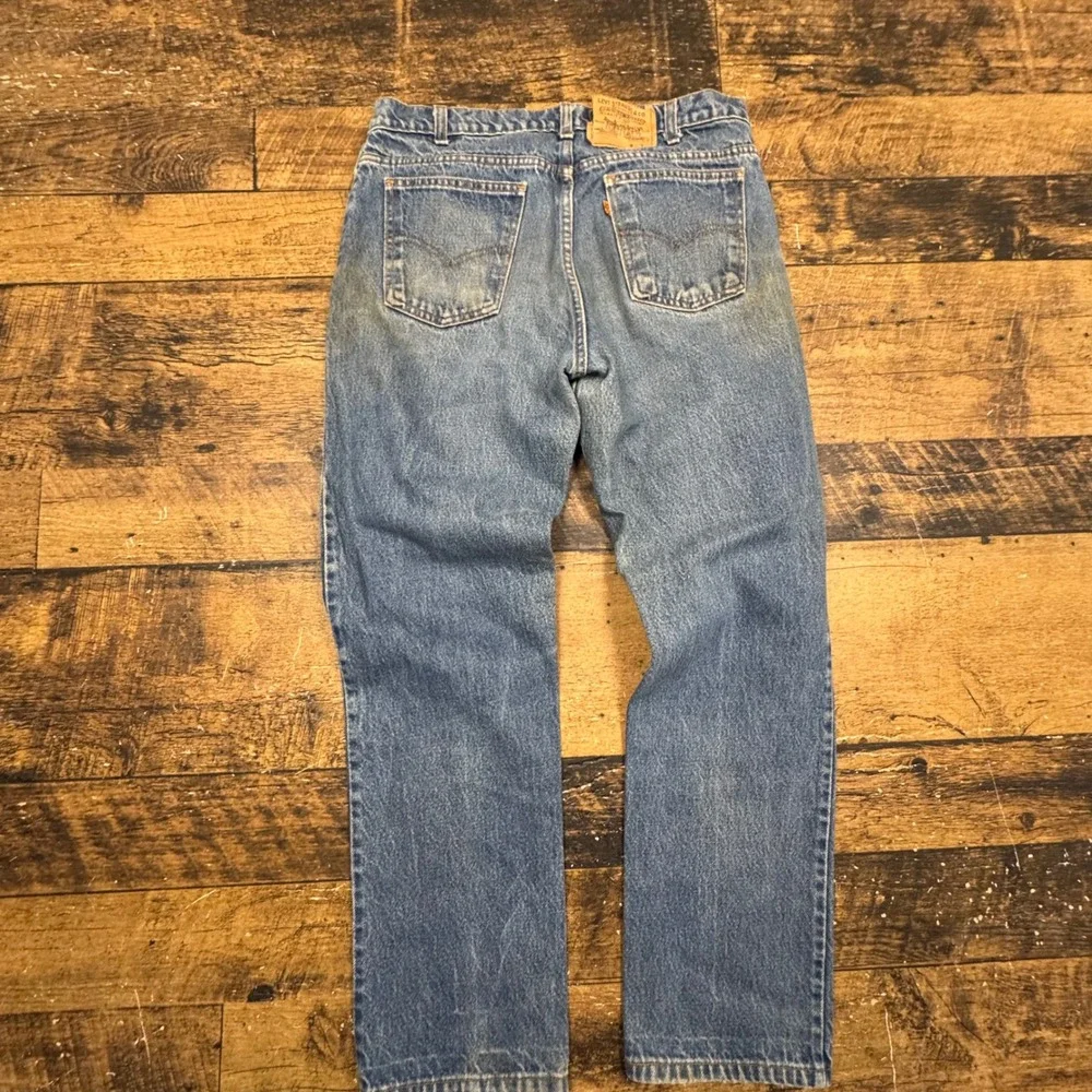 vintage Levi's 505 Men's Blue Denim Jeans Regular Fit‎ Straight Leg Size 34x32